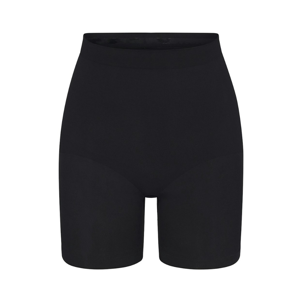 NWOT SKIMS Seamless Sculpt Mid Thigh Shapewear Short Onyx Black Small